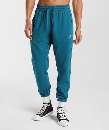 Gymshark Essential Oversized Muške Jogger Hlače Plave | HR 2982GSO